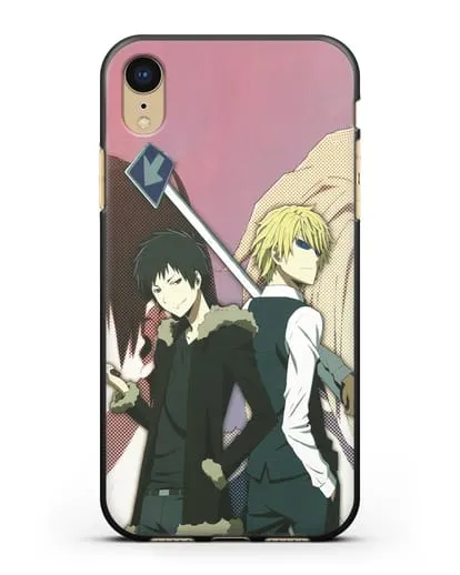 Чехол аниме Дюрарара!! (Durarara!!) Шизуо и Изая силиконовый для iPhone XR