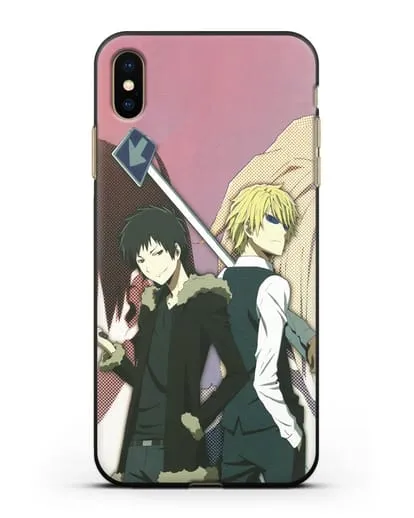 Чехол аниме Дюрарара!! (Durarara!!) Шизуо и Изая силиконовый для iPhone XS Max