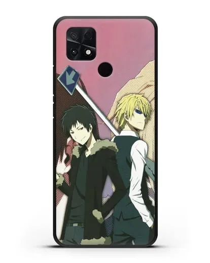 Чехол аниме Дюрарара!! (Durarara!!) Шизуо и Изая силиконовый для Xiaomi Poco C40