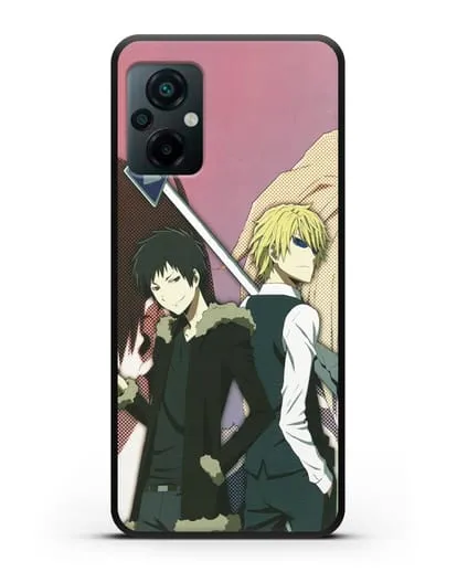 Чехол аниме Дюрарара!! (Durarara!!) Шизуо и Изая силиконовый для Xiaomi Poco M5