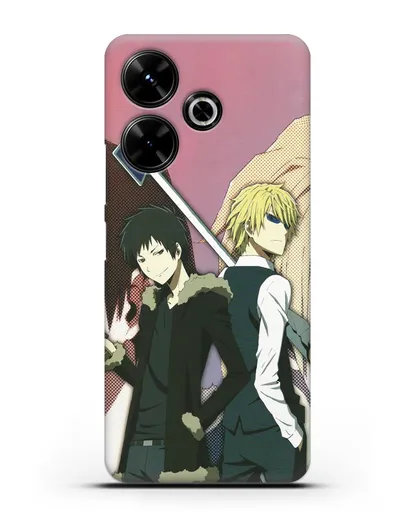 Чехол аниме Дюрарара!! (Durarara!!) Шизуо и Изая силиконовый для Xiaomi Poco M6