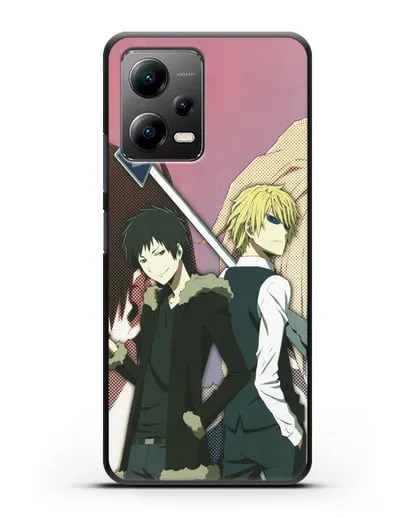 Чехол аниме Дюрарара!! (Durarara!!) Шизуо и Изая силиконовый для Xiaomi Poco X5