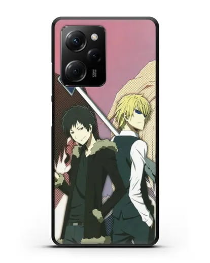 Чехол аниме Дюрарара!! (Durarara!!) Шизуо и Изая силиконовый для Xiaomi Poco X5 Pro