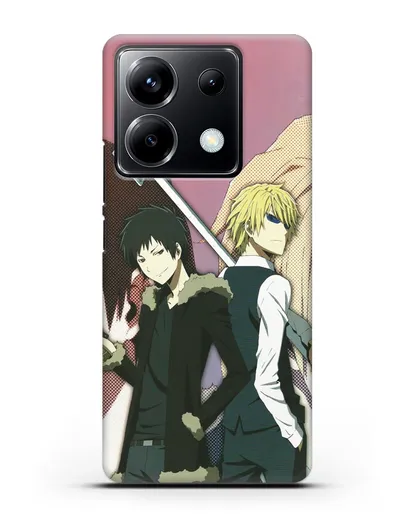 Чехол аниме Дюрарара!! (Durarara!!) Шизуо и Изая силиконовый для Xiaomi Poco X6