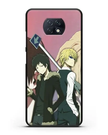 Чехол аниме Дюрарара!! (Durarara!!) Шизуо и Изая силиконовый для Xiaomi Redmi Note 9T