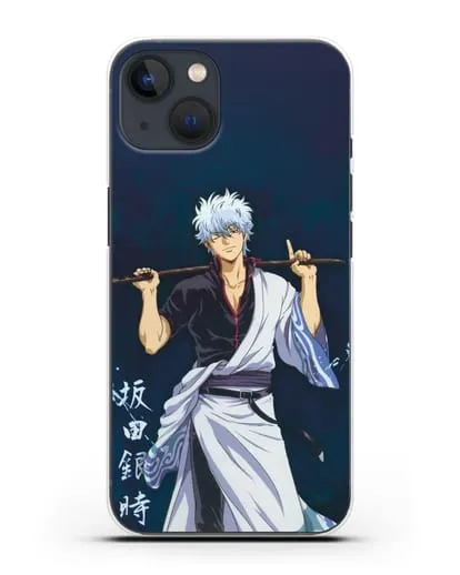 Чехол аниме Гинтама (Gintama) Саката гинтоки силиконовый для iPhone 13