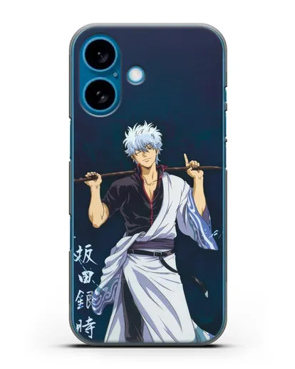 Чехол аниме Гинтама (Gintama) Саката гинтоки силиконовый для iPhone 16