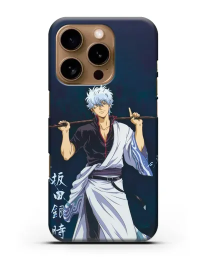 Чехол аниме Гинтама (Gintama) Саката гинтоки силиконовый для iPhone 16 Pro