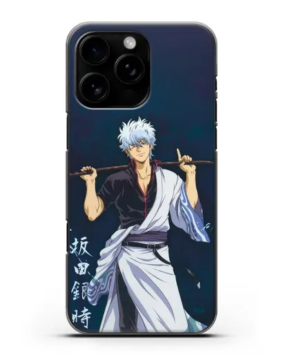 Чехол аниме Гинтама (Gintama) Саката гинтоки силиконовый для iPhone 16 Pro Max
