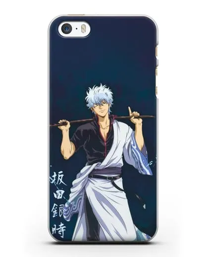 Чехол аниме Гинтама (Gintama) Саката гинтоки силиконовый для iPhone 5/5s/SE