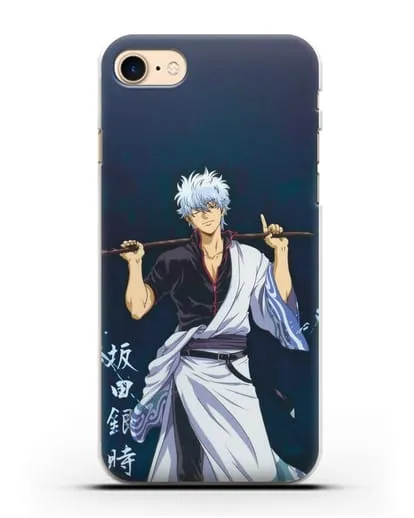 Чехол аниме Гинтама (Gintama) Саката гинтоки силиконовый для iPhone 8