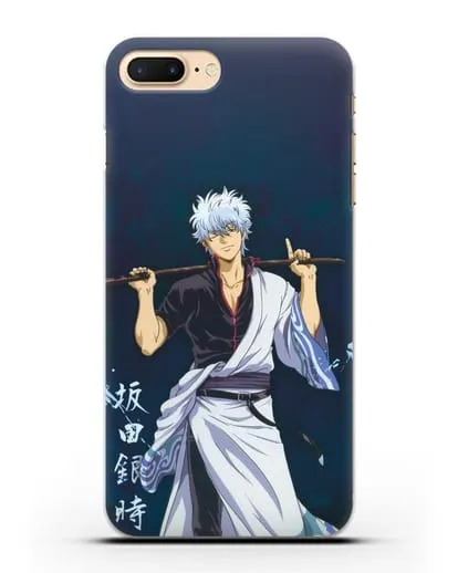 Чехол аниме Гинтама (Gintama) Саката гинтоки силиконовый для iPhone 7 Plus