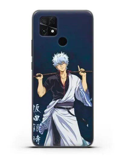 Чехол аниме Гинтама (Gintama) Саката гинтоки силиконовый для Xiaomi Poco C40