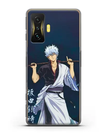 Чехол аниме Гинтама (Gintama) Саката гинтоки силиконовый для Xiaomi Poco F4 GT