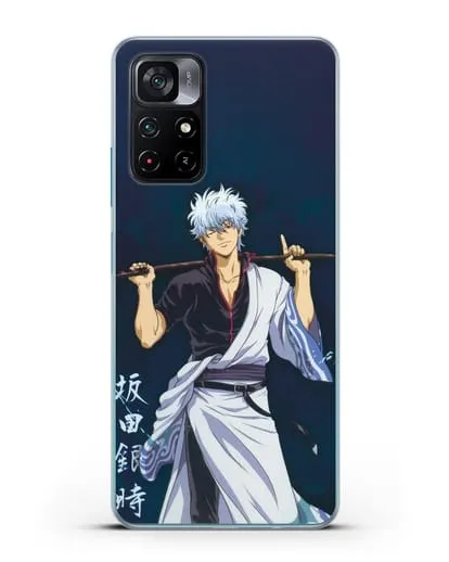 Чехол аниме Гинтама (Gintama) Саката гинтоки силиконовый для Xiaomi Poco M4 Pro 5G