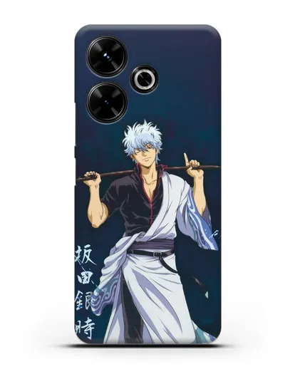 Чехол аниме Гинтама (Gintama) Саката гинтоки силиконовый для Xiaomi Poco M6