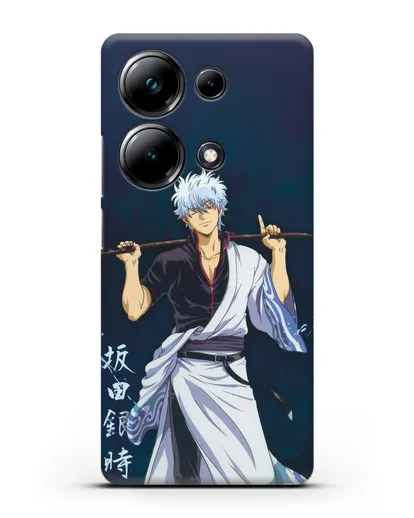 Чехол аниме Гинтама (Gintama) Саката гинтоки силиконовый для Xiaomi Poco M6 Pro