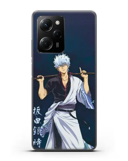 Чехол аниме Гинтама (Gintama) Саката гинтоки силиконовый для Xiaomi Poco X5 Pro