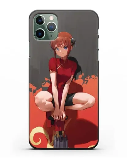 Чехол аниме Гинтама (Gintama) Кагура силиконовый для iPhone 11 Pro