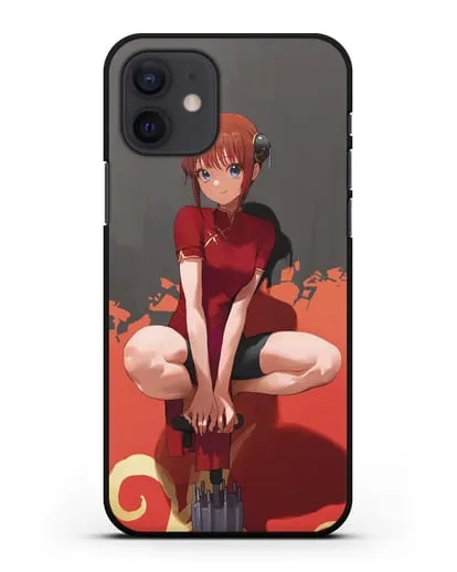 Чехол аниме Гинтама (Gintama) Кагура силиконовый для iPhone 12