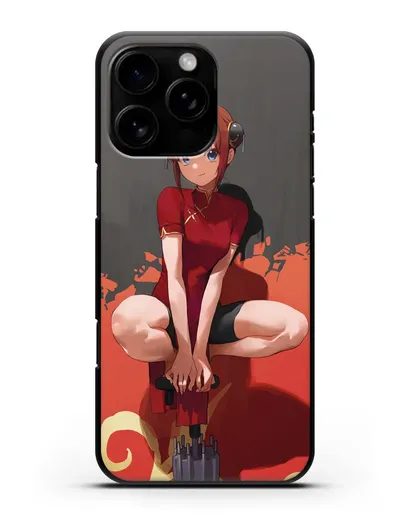 Чехол аниме Гинтама (Gintama) Кагура силиконовый для iPhone 16 Pro Max