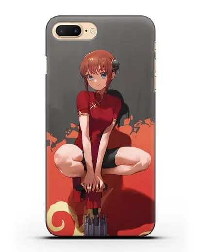 Чехол аниме Гинтама (Gintama) Кагура силиконовый для iPhone 7 Plus