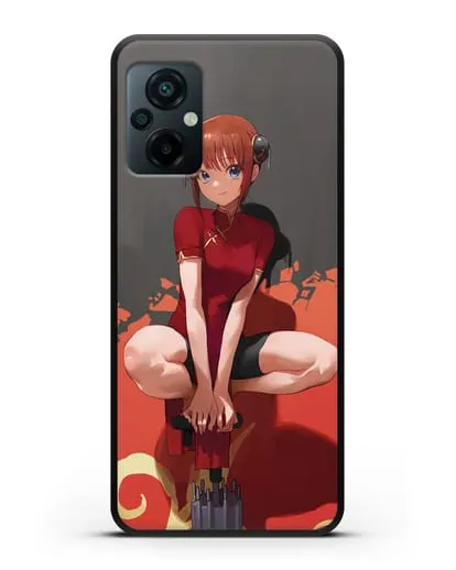 Чехол аниме Гинтама (Gintama) Кагура силиконовый для Xiaomi Poco M5