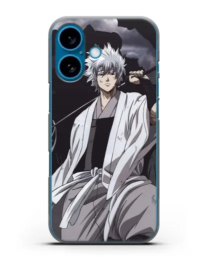 Чехол аниме Гинтама (Gintama) Саката Гинтоки с мечом силиконовый для iPhone 16