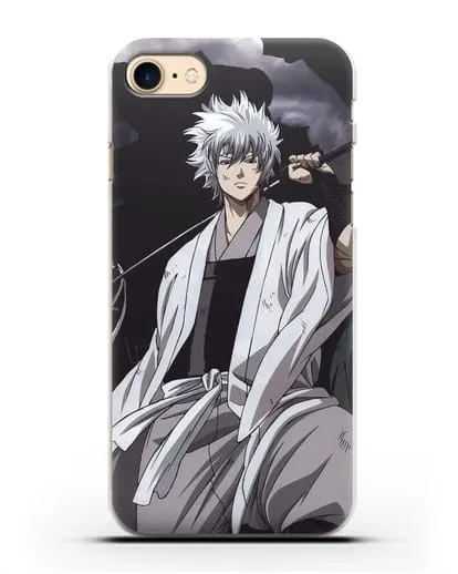 Чехол аниме Гинтама (Gintama) Саката Гинтоки с мечом силиконовый для iPhone 8