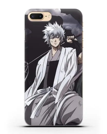 Чехол аниме Гинтама (Gintama) Саката Гинтоки с мечом силиконовый для iPhone 7 Plus