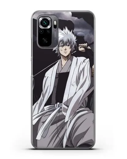 Чехол аниме Гинтама (Gintama) Саката Гинтоки с мечом силиконовый для Xiaomi Poco M5s
