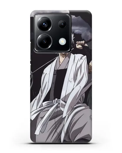 Чехол аниме Гинтама (Gintama) Саката Гинтоки с мечом силиконовый для Xiaomi Poco X6