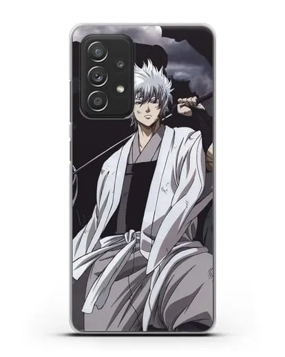 Чехол аниме Гинтама (Gintama) Саката Гинтоки с мечом силиконовый для Samsung Galaxy A53