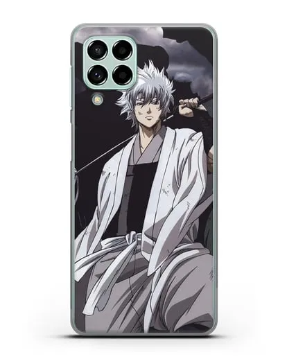 Чехол аниме Гинтама (Gintama) Саката Гинтоки с мечом силиконовый для Samsung Galaxy M53 [SM-M536]