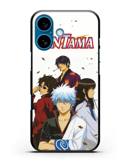 Чехол аниме Гинтама (Gintama) Кацура Куроконо Таске арт силиконовый для iPhone 16