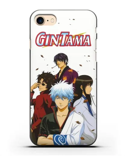 Чехол аниме Гинтама (Gintama) Кацура Куроконо Таске арт силиконовый для iPhone 8