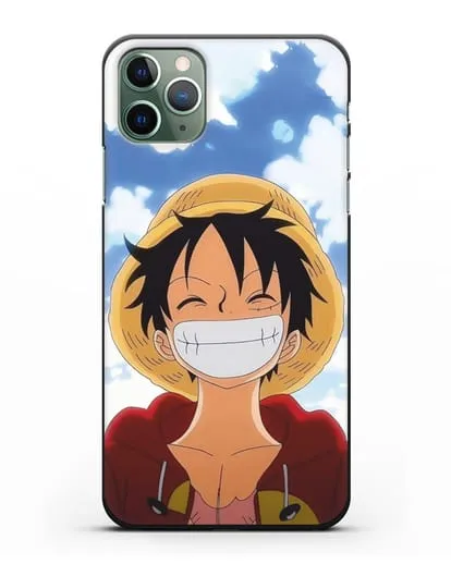Чехол аниме Ванпис (One Piece) Монки д. Луффи улыбается силиконовый для iPhone 11 Pro Max