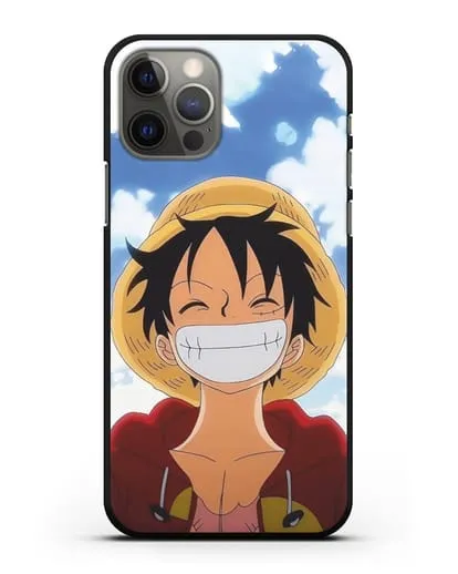 Чехол аниме Ванпис (One Piece) Монки д. Луффи улыбается силиконовый для iPhone 12 Pro