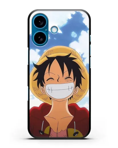 Чехол аниме Ванпис (One Piece) Монки д. Луффи улыбается силиконовый для iPhone 16