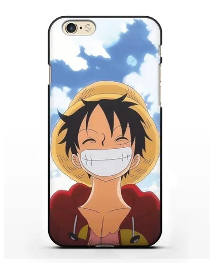 Чехол аниме Ванпис (One Piece) Монки д. Луффи улыбается силиконовый для iPhone 6