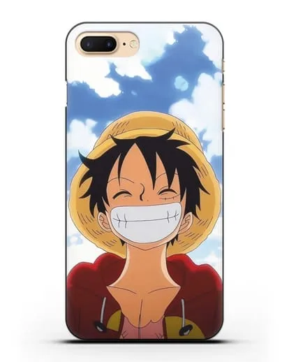 Чехол аниме Ванпис (One Piece) Монки д. Луффи улыбается силиконовый для iPhone 7 Plus