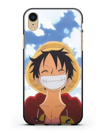 Чехол аниме Ванпис (One Piece) Монки д. Луффи улыбается силиконовый для iPhone XR