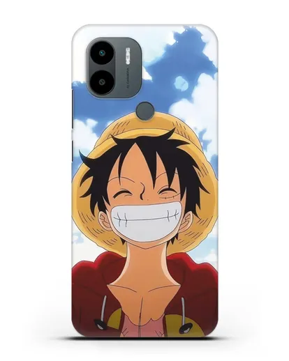 Чехол аниме Ванпис (One Piece) Монки д. Луффи улыбается силиконовый для Xiaomi Poco C51