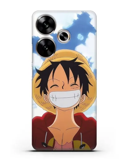 Чехол аниме Ванпис (One Piece) Монки д. Луффи улыбается силиконовый для Xiaomi Poco F6
