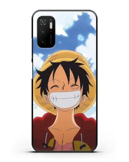 Чехол аниме Ванпис (One Piece) Монки д. Луффи улыбается силиконовый для Xiaomi Poco M3 Pro
