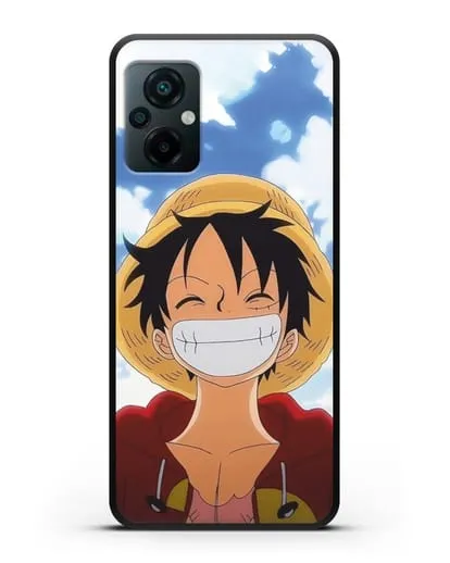 Чехол аниме Ванпис (One Piece) Монки д. Луффи улыбается силиконовый для Xiaomi Poco M5