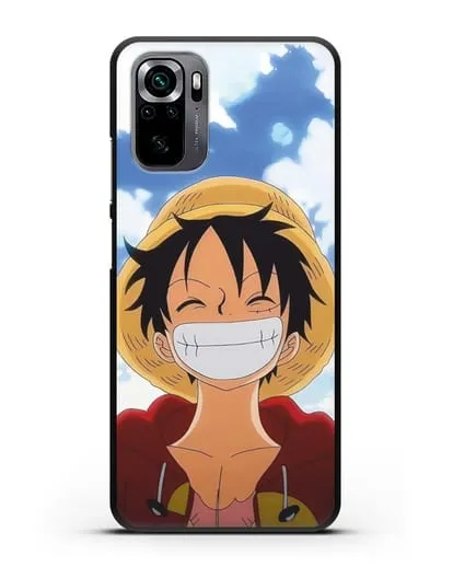 Чехол аниме Ванпис (One Piece) Монки д. Луффи улыбается силиконовый для Xiaomi Poco M5s