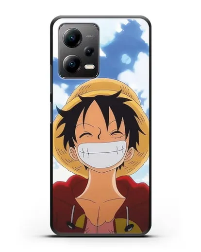 Чехол аниме Ванпис (One Piece) Монки д. Луффи улыбается силиконовый для Xiaomi Poco X5
