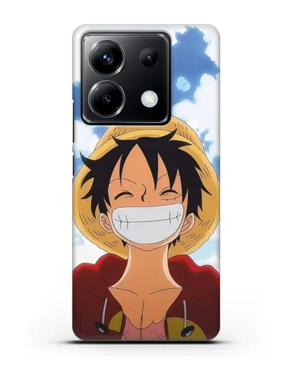 Чехол аниме Ванпис (One Piece) Монки д. Луффи улыбается силиконовый для Xiaomi Poco X6