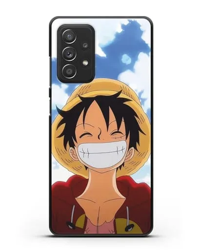 Чехол аниме Ванпис (One Piece) Монки д. Луффи улыбается силиконовый для Samsung Galaxy A53